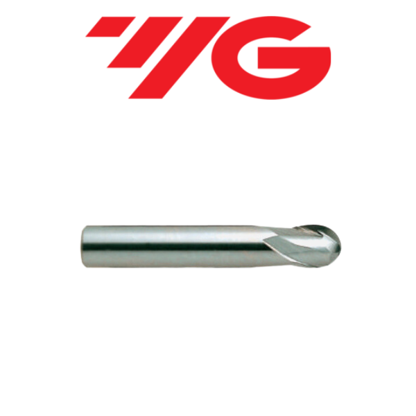 1/8" 2 Flute Ballnose Carbide End Mill - YG-1 41558