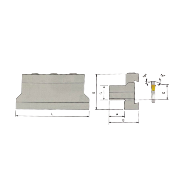NGTBN 0625-19 Part-Off Toolholder - BRT-PT976045