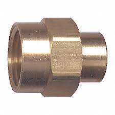 1/2FNPT x 1/4FNPT Brass Reducer Coupling 119-DB