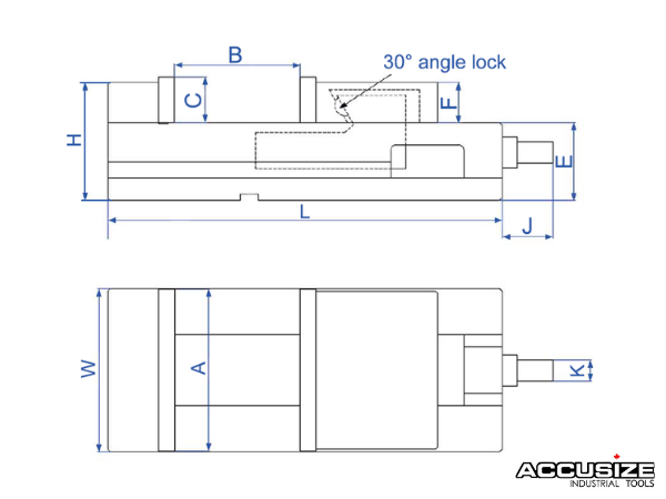 4" Super-Lock Precision CNC Machine Vise - Accusize FA23-5204