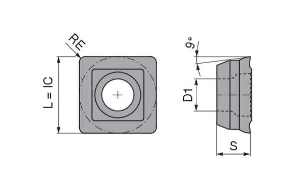 SOGX080308-32 BK8425 Insert - Ceratizit 1082030832