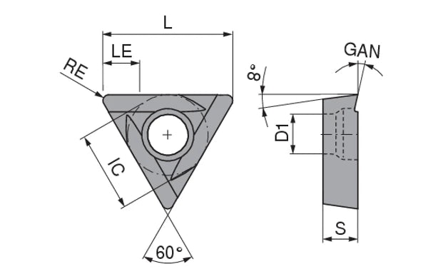 TOHX 090204EL-G06 BK2710 Carbide Insert - Ceratizit 12412347