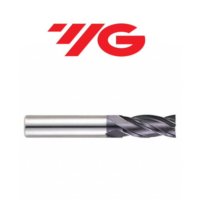 3/8" 4 Flute Carbide End Mill TiAIN - YG-1 07584TF