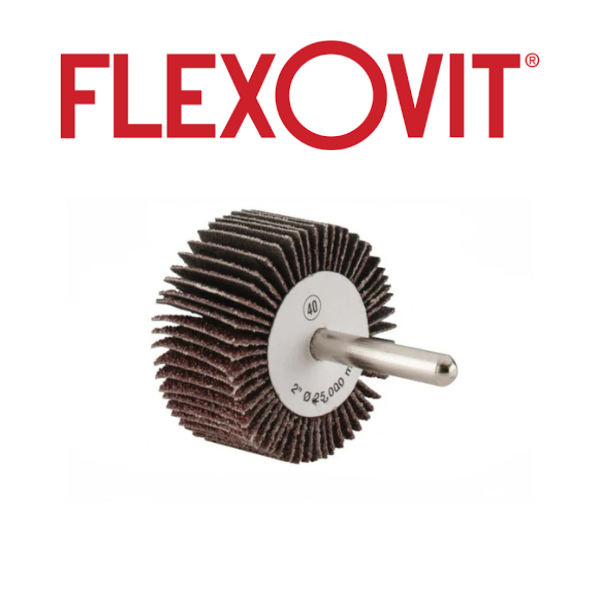 1-1/2" x 1" x 1/4" 40 Grit Flap Wheel - Flexovit