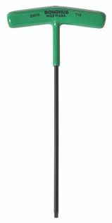 T15 x 6-1/2" T Handle Torx Key - Bondhus