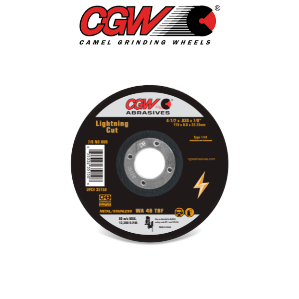 4-1/2" x .030" x 7/8" Cut Off Disc - CGW 35150