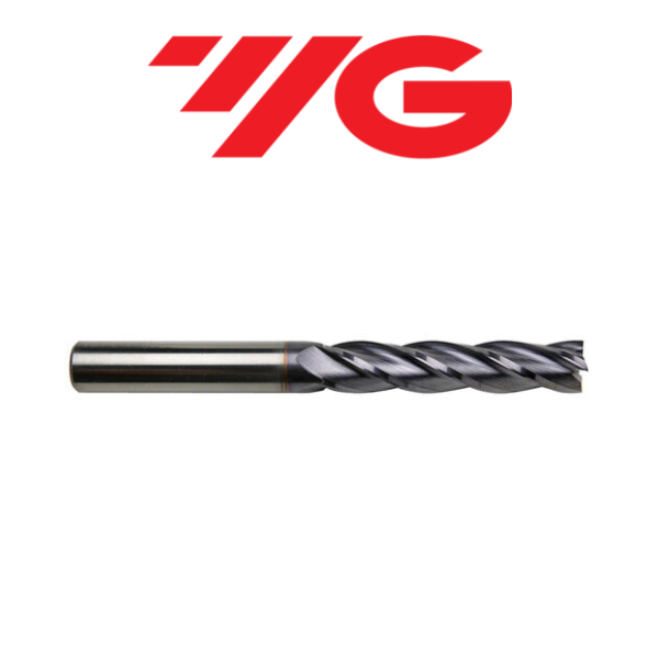 3/8" 4 Flute Long Length Carbide End Mill - YG-1  08584TC