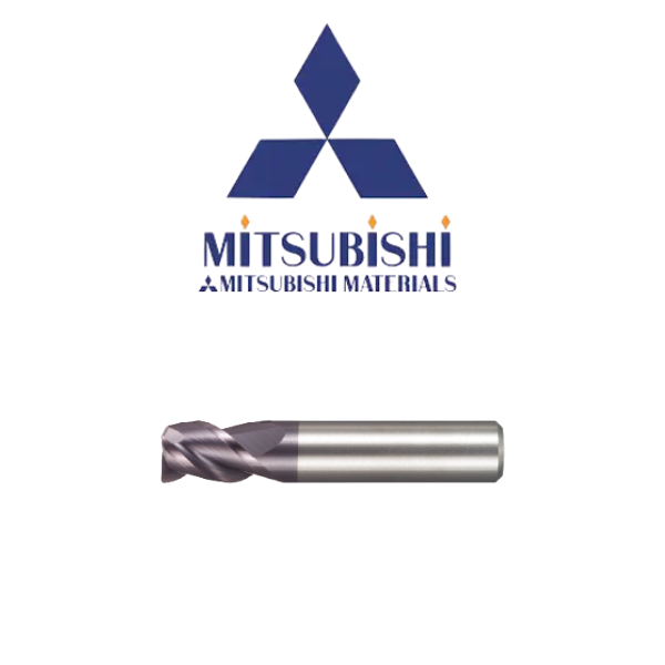 1/2" 3 Flute Carbide End Mill (.030" Radius) - Mitsubishi 235168