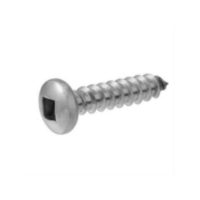 #8-18 x 3/4" Pan Head Square Drive Self Tapping Screw Z (Sold in 100pc Pkg)