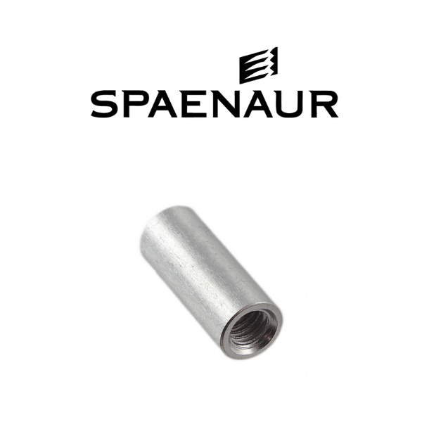 4-40 x 1/4" Round Threaded Aluminum Spacer - Spaenaur