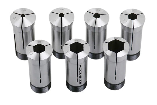 5C Hex Collet Set 1/4" - 7/8" - Accusize 0223-0309