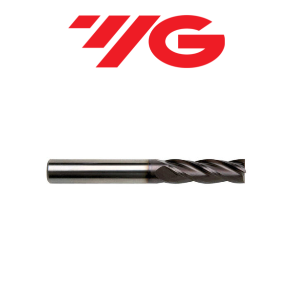 1/2" 4 Flute Long Series Carbide End Mill Tialn - YG-1 08593TF