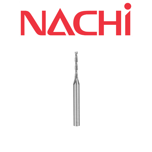 1.5mm 2 Flute Ballnose Carbide End Mill - Nachi 0596086