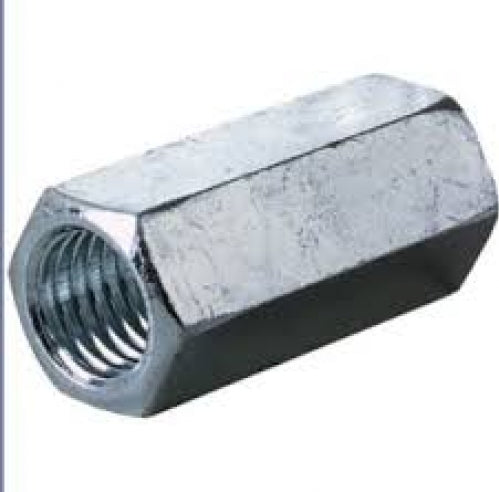 1" 8 Coupling Nut Zinc (Sold Individually)