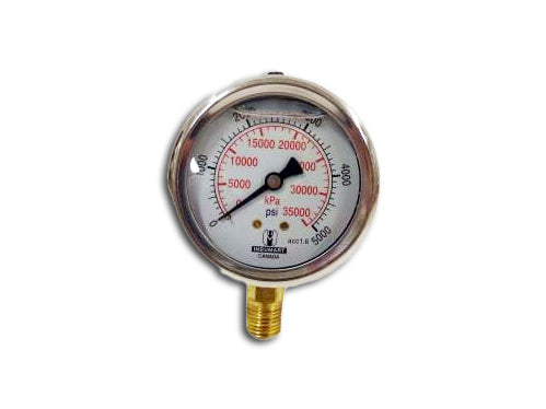 0-5000psi/kPa x 1/4MNPT Fluid Filled Pressure Gauge DP850