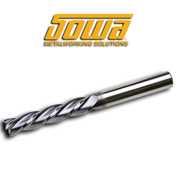 5/8" 4 Flute X/Long Carbide End Mill Tialn - Sowa 102564 (3" LOC  6" O/L)