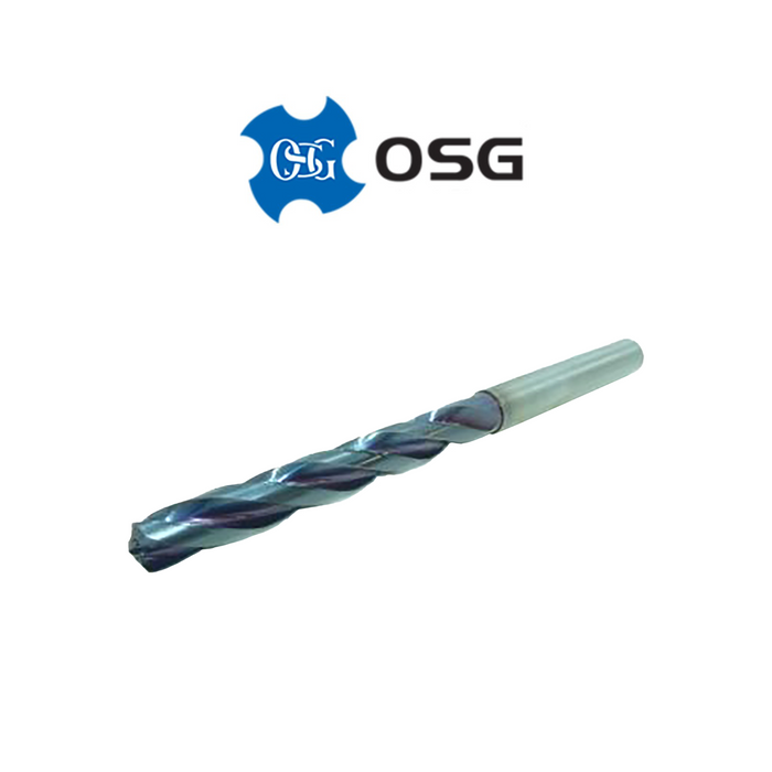 10.40mm 3 Flute Coolant Thru Carbide Drill Coated 5XD - OSG 8663040 (84mm LOC  146mm O/L)