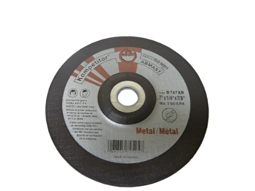 7" x 1/4" x 7/8" Grinding Disc - Abmast