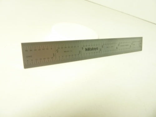 6" 4R Wide Rigid Steel Scale - Mitutoyo Pt#182-101
