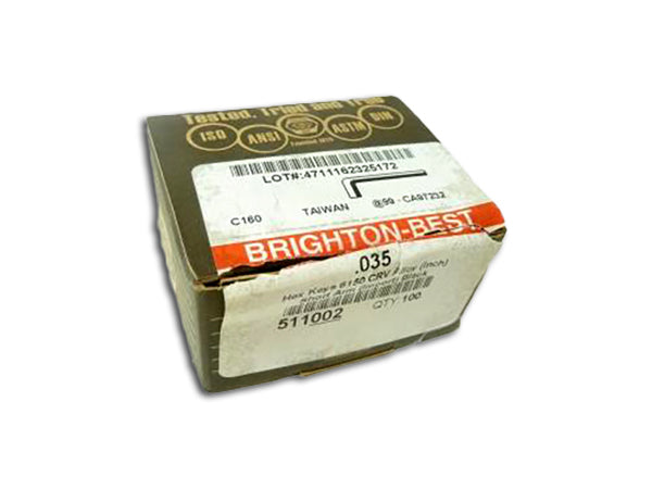 .035" Hex Key - Brighton Best Pt#511002