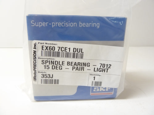 7012CDGA/P4A Precision Bearing - SKF (EX60 7CE1 DUL) 1 pair