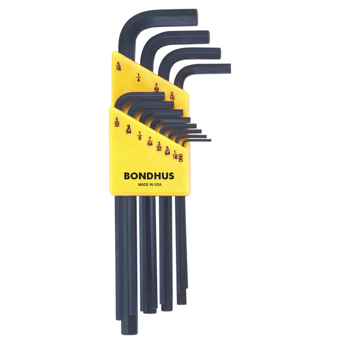 5/64" - 3/16" Long Hex L-Wrench Set 7pc - Bondhus 12145