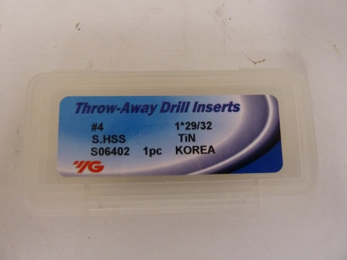 1-29/32" Spade Drill Insert HSSCo TiN - YG-1 S06402