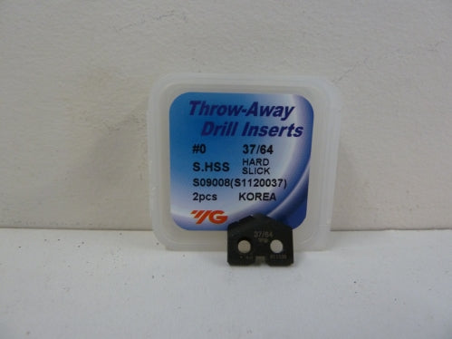 37/64" Spade Drill Insert HSS Hard Slick - YG-1 S09008