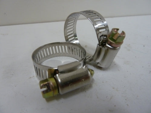 1/4" to 5/8" Hose Clamp - Dominion Pt#DMHC6-4 (Stainless Band/Zinc Screw)