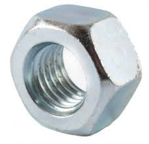 M10 x 1.5mm Hex Nut Zinc (Sold in 100pcs)