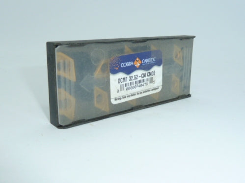 DCMT32.52-CM CM02 Carbide Insert - Cobra Carbide (Steel Grade)