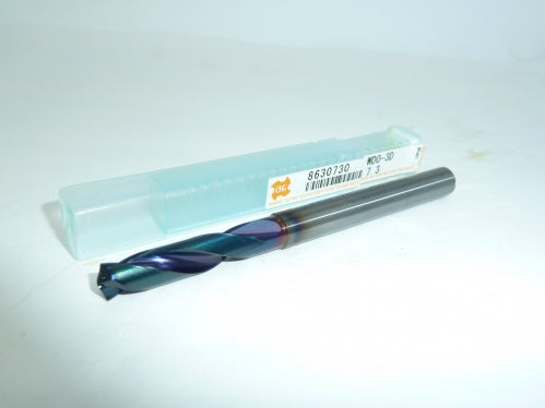 7.30mm Coolant Thru Carbide Drill Coated - OSG 8630730 (37mm LOC  94mm O/L)