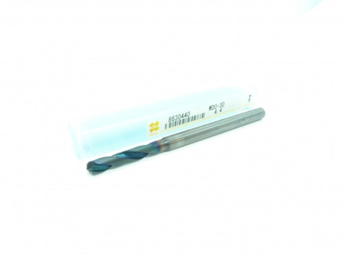 4.40mm Coolant Thru Carbide Drill Coated 3XD - OSG 8630440 (27mm LOC  80mm O/L)