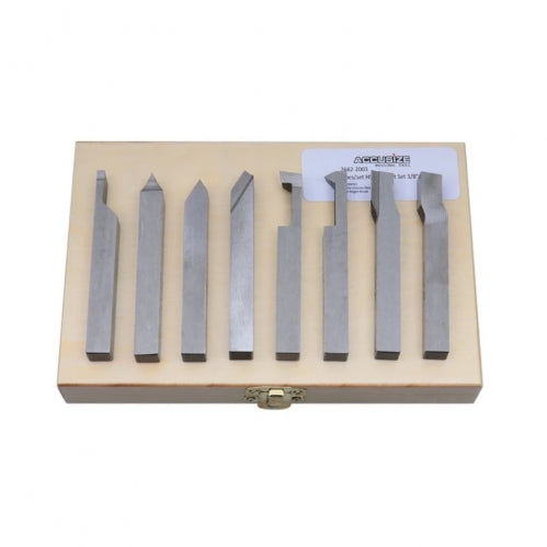 8pc HSS Tool Bit Set 3/8" Shank - Accusize 2662-2003