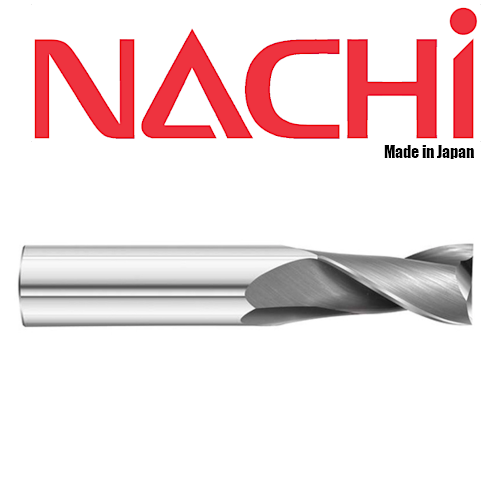 14mm 2 Flute HSSCo Super-Hard End Mill - Nachi S2
