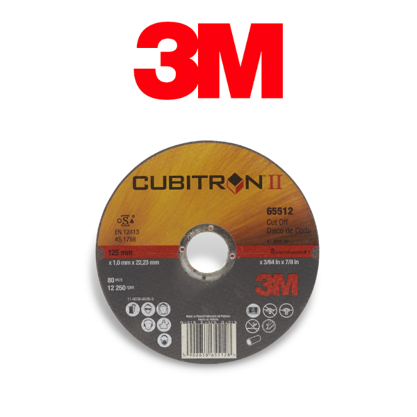 5" x .045" x 7/8" Ceramic Cubitron II Cut Off Disc - 3M 65512