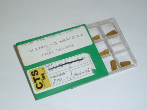 VIMC3 SV231 Grooving Insert - Widia