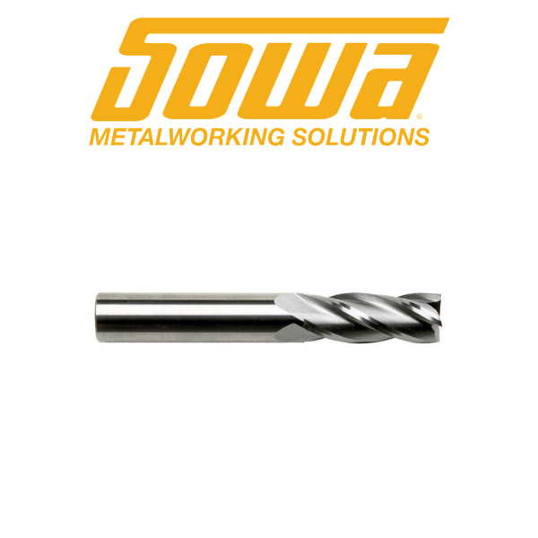 5/8" 4 Flute Carbide End Mill Bright Finish - Sowa 103934