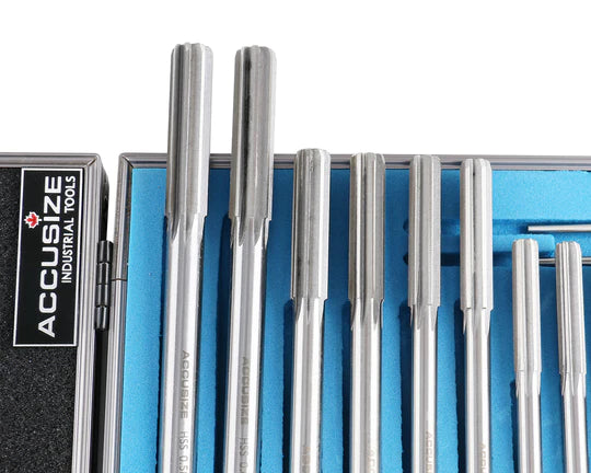 1/8" - 1/2" Chucking Reamer HSS (7pc Set by 16ths) - Accusize
