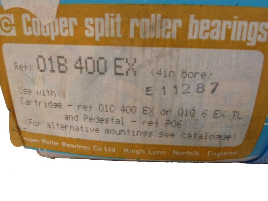 01B400EX Split Roller Bearing Cooper CTS Industrial Supply Ltd