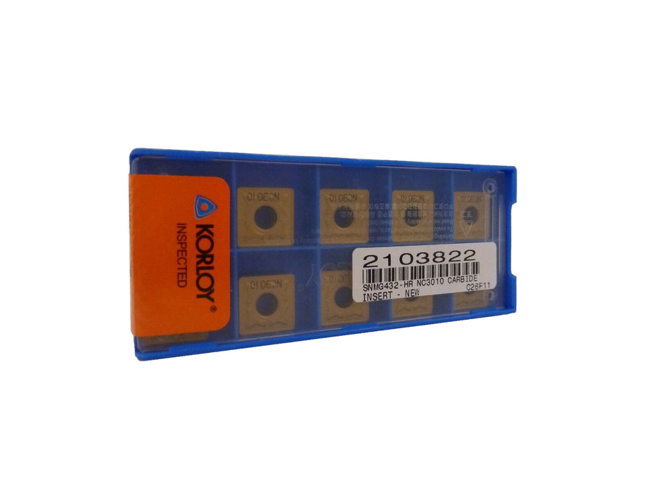 SNMG432-HR NC3010 Insert - Korloy 2103822