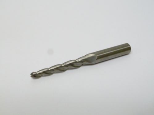 3/16" 3 Flute 2 Degree Tapered Ballnose Carbide End Mill - Garr