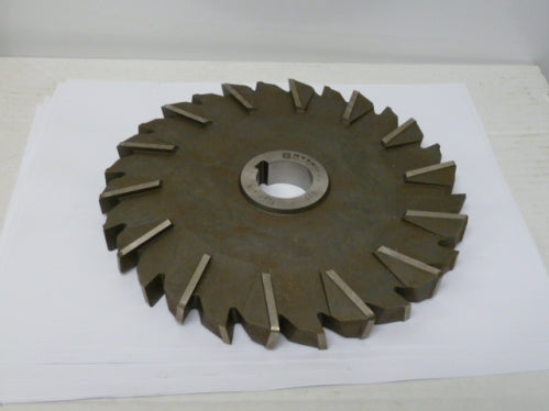 8" x .715" x 1-1/4" Staggered Tooth Side & Face Milling Cutter HSS - USA