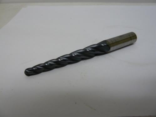 5 Degree 1/4" Ballnose Tapered Carbide End Mill Tialn - RME