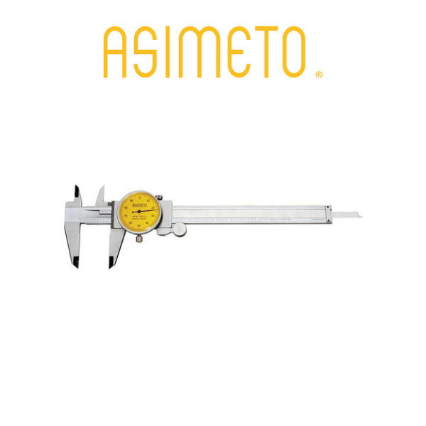 0-6" Stainless Steel Dial Caliper - Asimeto 7303061