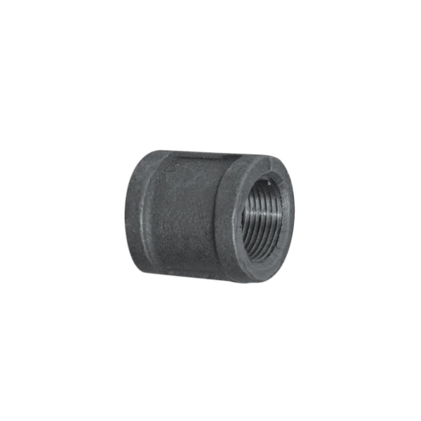 1/4" x 1/4" Black Iron Coupling - DBM103-B — Cutting Tool Pickers