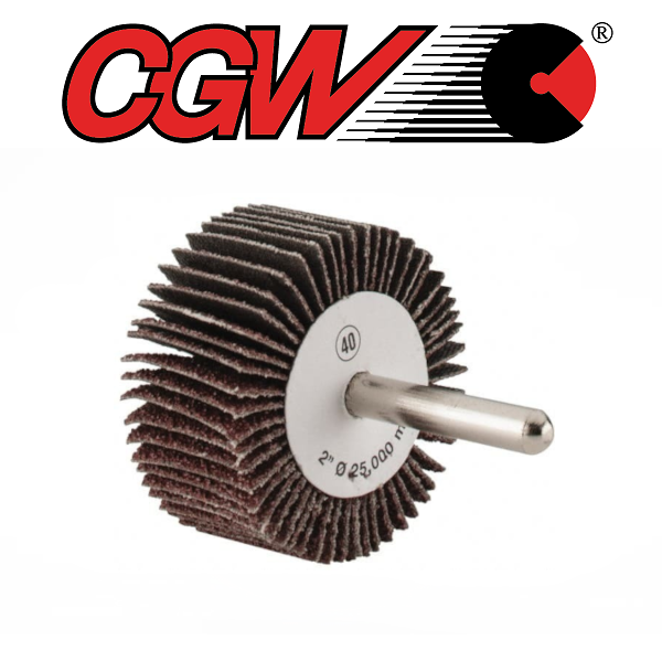 3/4" x 3/4" x 1/4" 120 Grit Flap Wheel - CGW 37100
