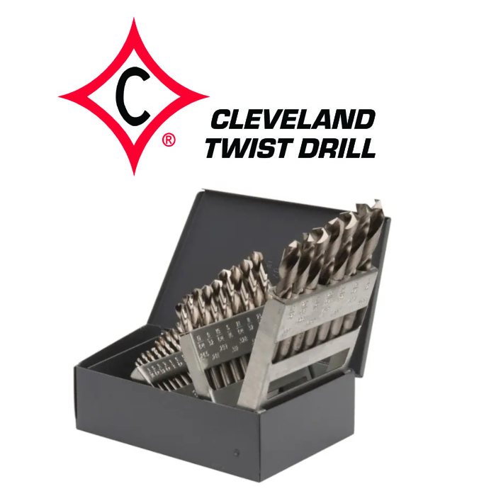 1/16" - 1/2" x 64ths Heavy-Duty Stub Drill Set HSS - Cleveland