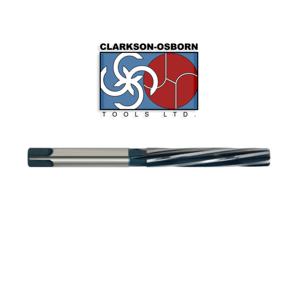 12MM Spiral Flute HSS Hand Reamer - Clarkson Osborn