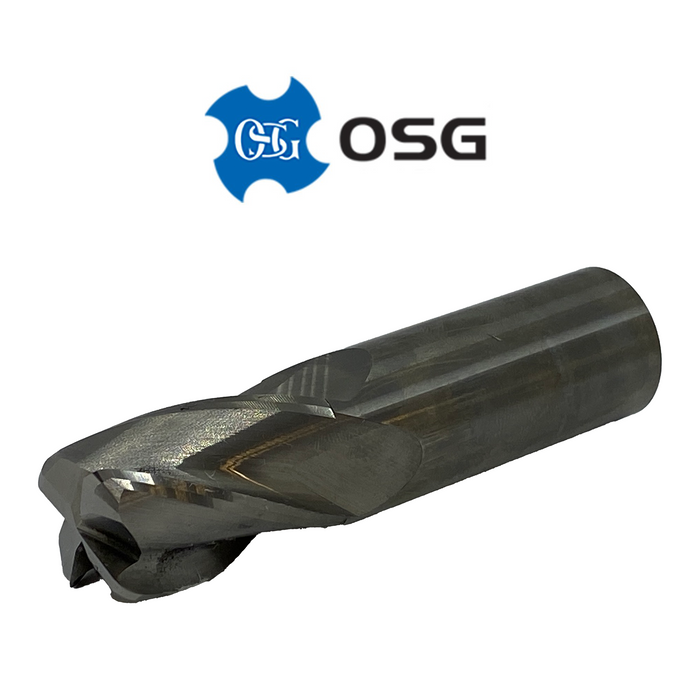 1" 4 Flute (.125" Rad) Carbide End Mill - OSG 496-1000